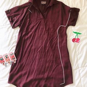 Universal Thread Burgundy shirt dress